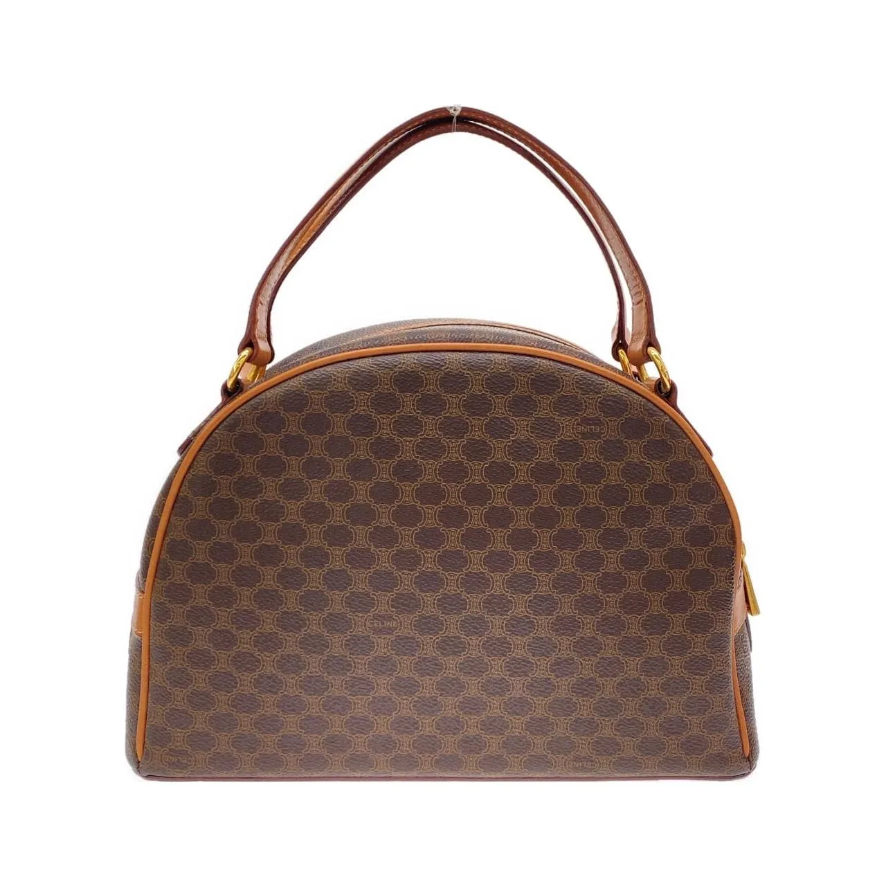 CELINE Handbag Canvas 棕色 帆布 中古品A - 縮圖 2