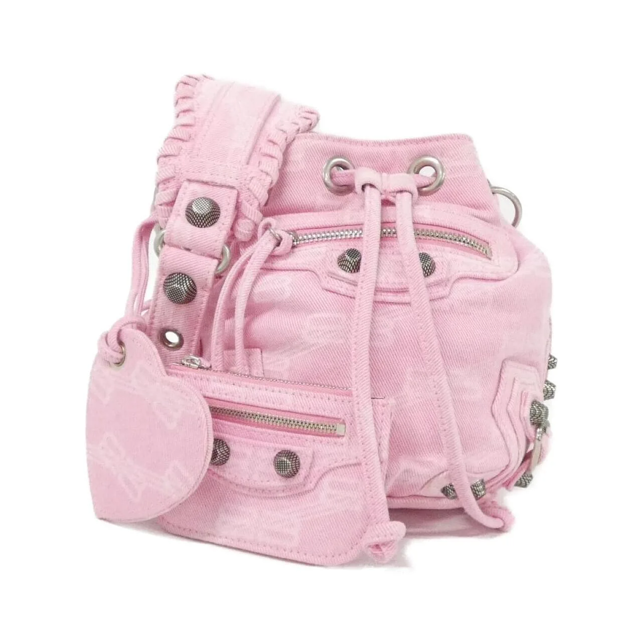 BALENCIAGA Le Cagole 702431 Handbag Canvas Black