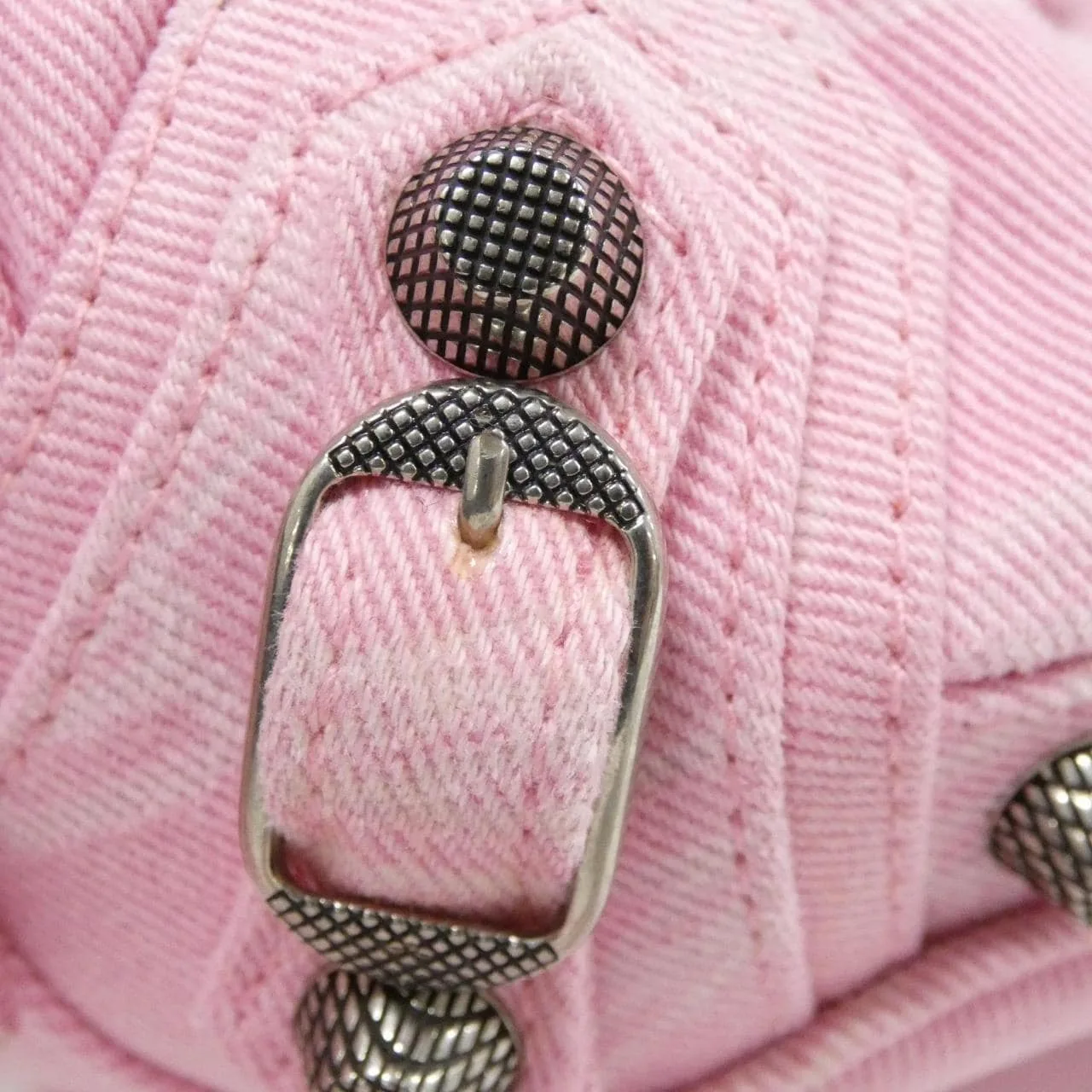 BALENCIAGA Le Cagole 702431 Handbag Canvas Black Canvas - Thumbnail 5