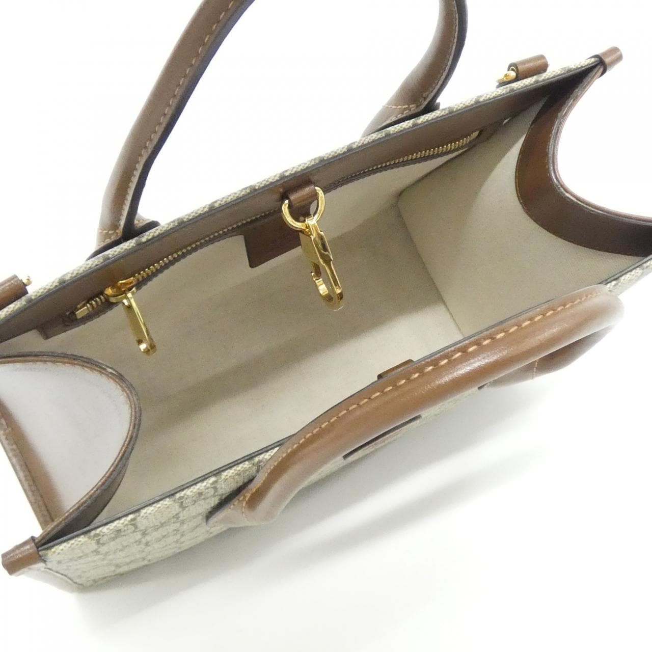 GUCCI 659983 92TCG Handbag Canvas Beige Canvas Rank A - Thumbnail 8