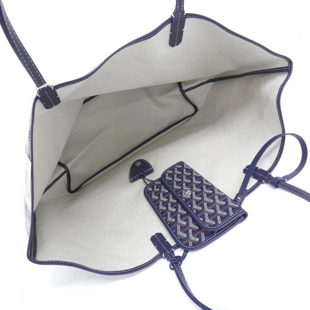 GOYARD Saint Louis AMA LOUIS GM Tote Canvas Navy Canvas - Thumbnail 4