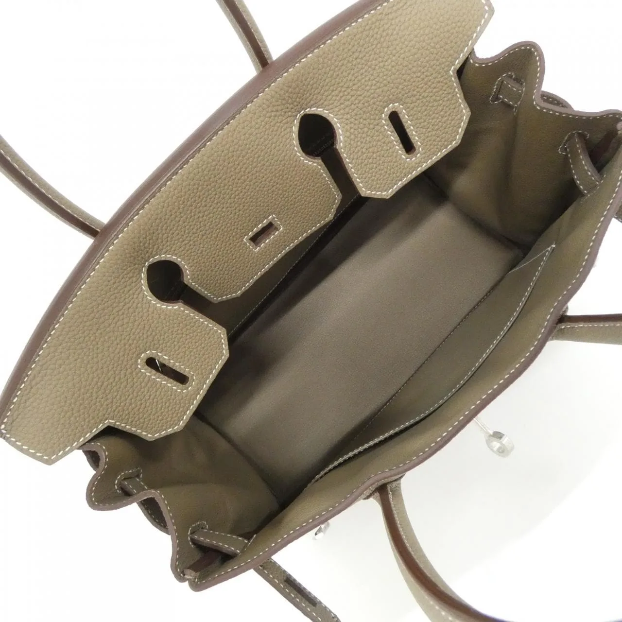 HERMES Handbag Togo Etoupe Togo 牛皮 - 縮圖 6