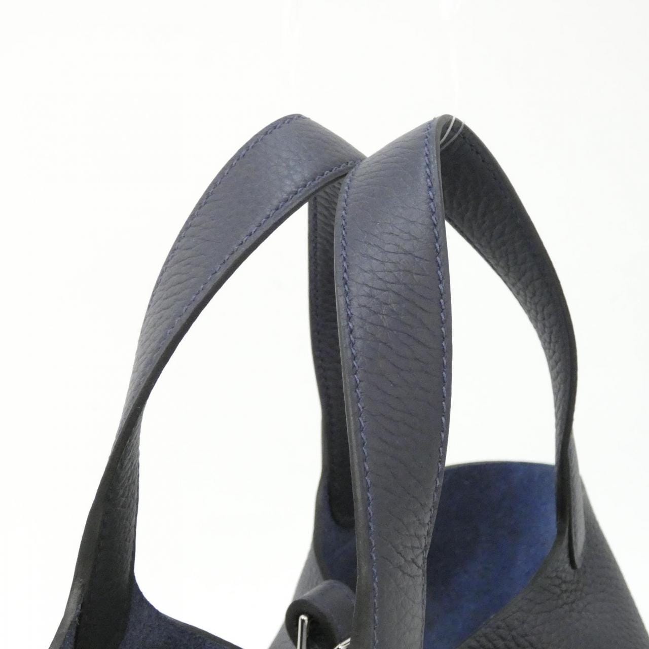 HERMES HERMÈS Picotin 056289CK Bag Clemence 藍色 Clemence 皮 未使用品 - 縮圖 4