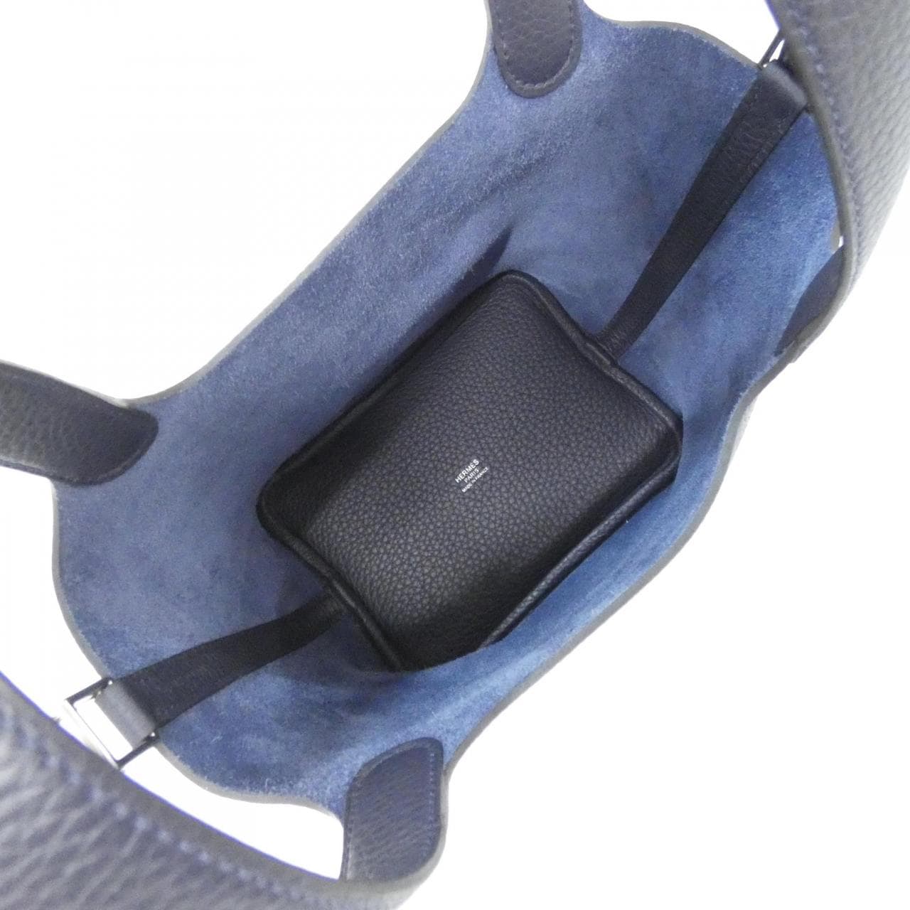 HERMES HERMÈS Picotin 056289CK Bag Clemence 藍色 Clemence 皮 未使用品 - 縮圖 5