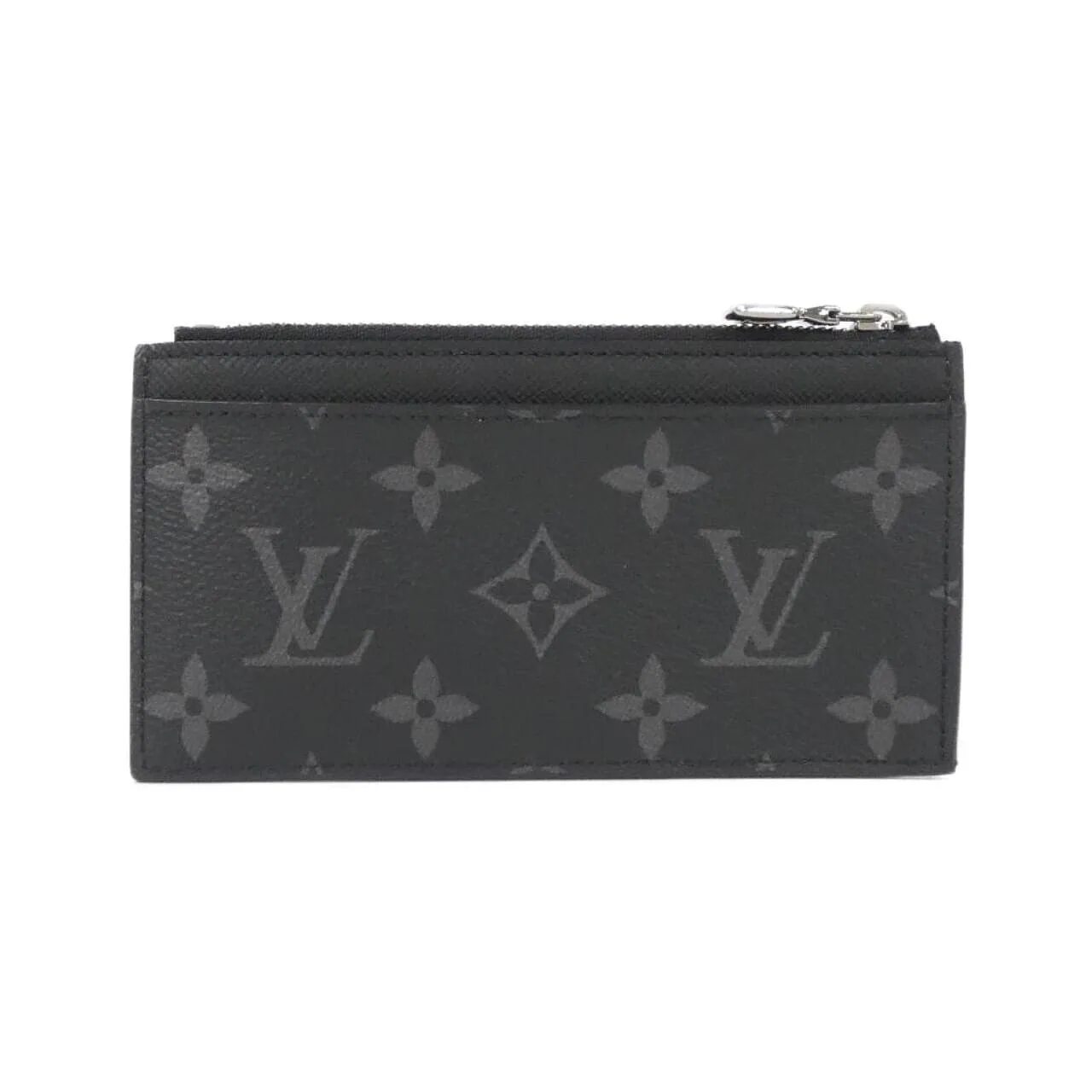 LOUIS VUITTON M69533 Coin Case Canvas 黑色 帆布 中古品A - 縮圖 2