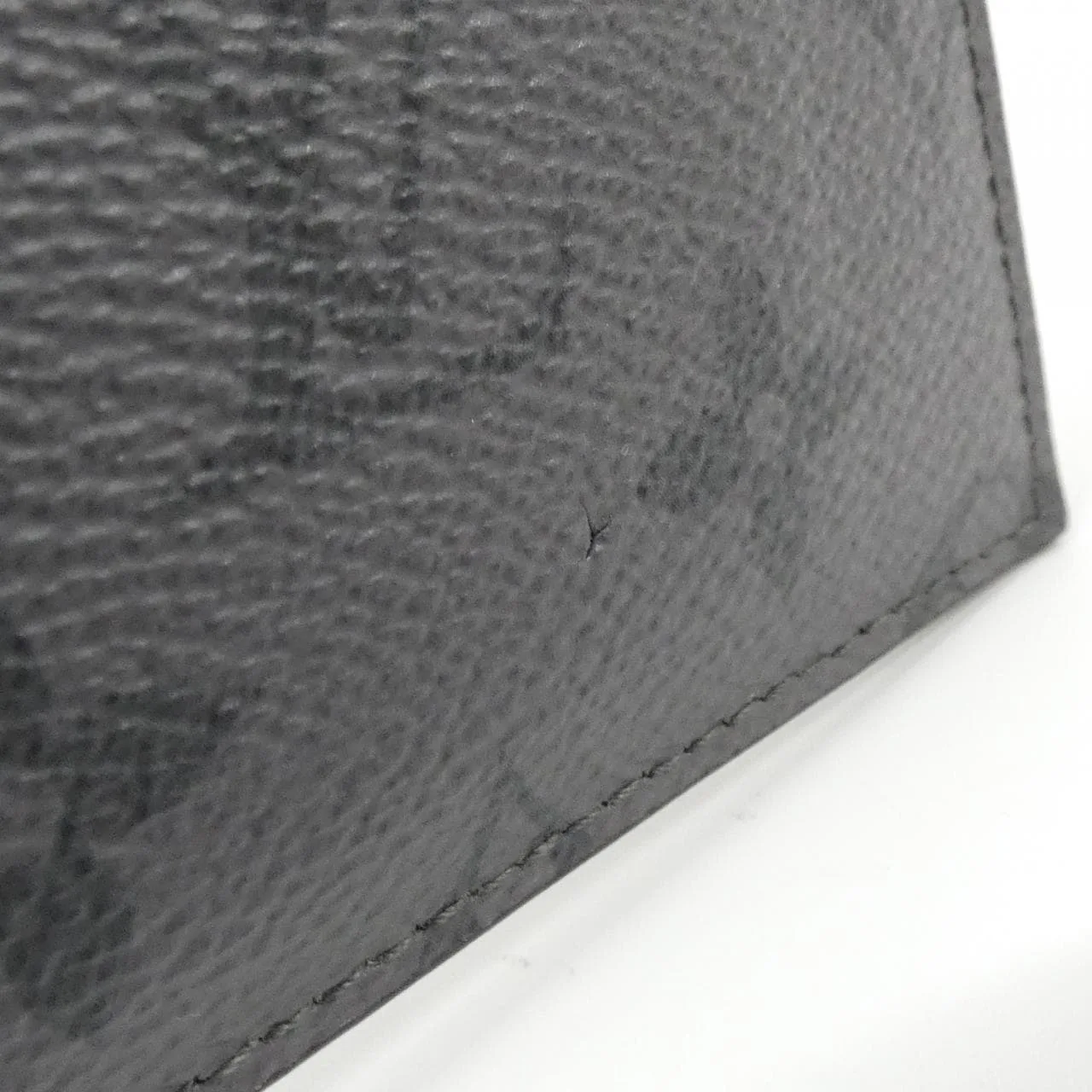 LOUIS VUITTON M69533 Coin Case Canvas 黑色 帆布 中古品A - 縮圖 4