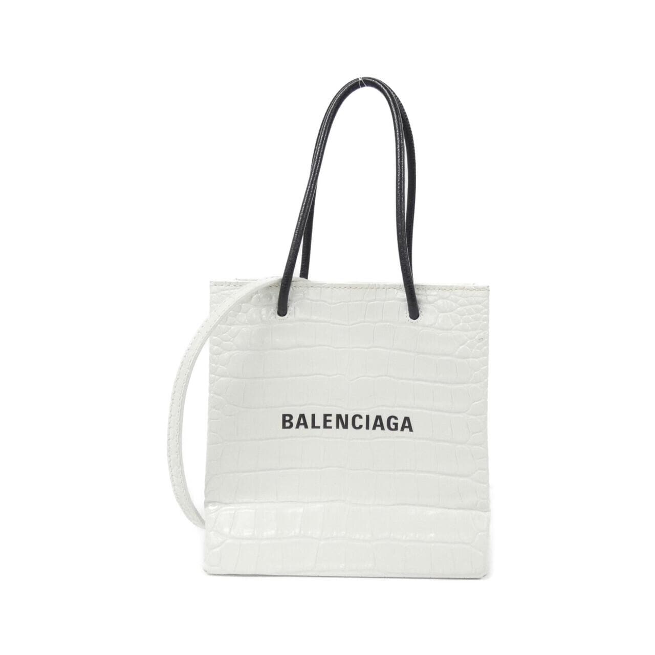 BALENCIAGA 597858 1U61N Tote Leather