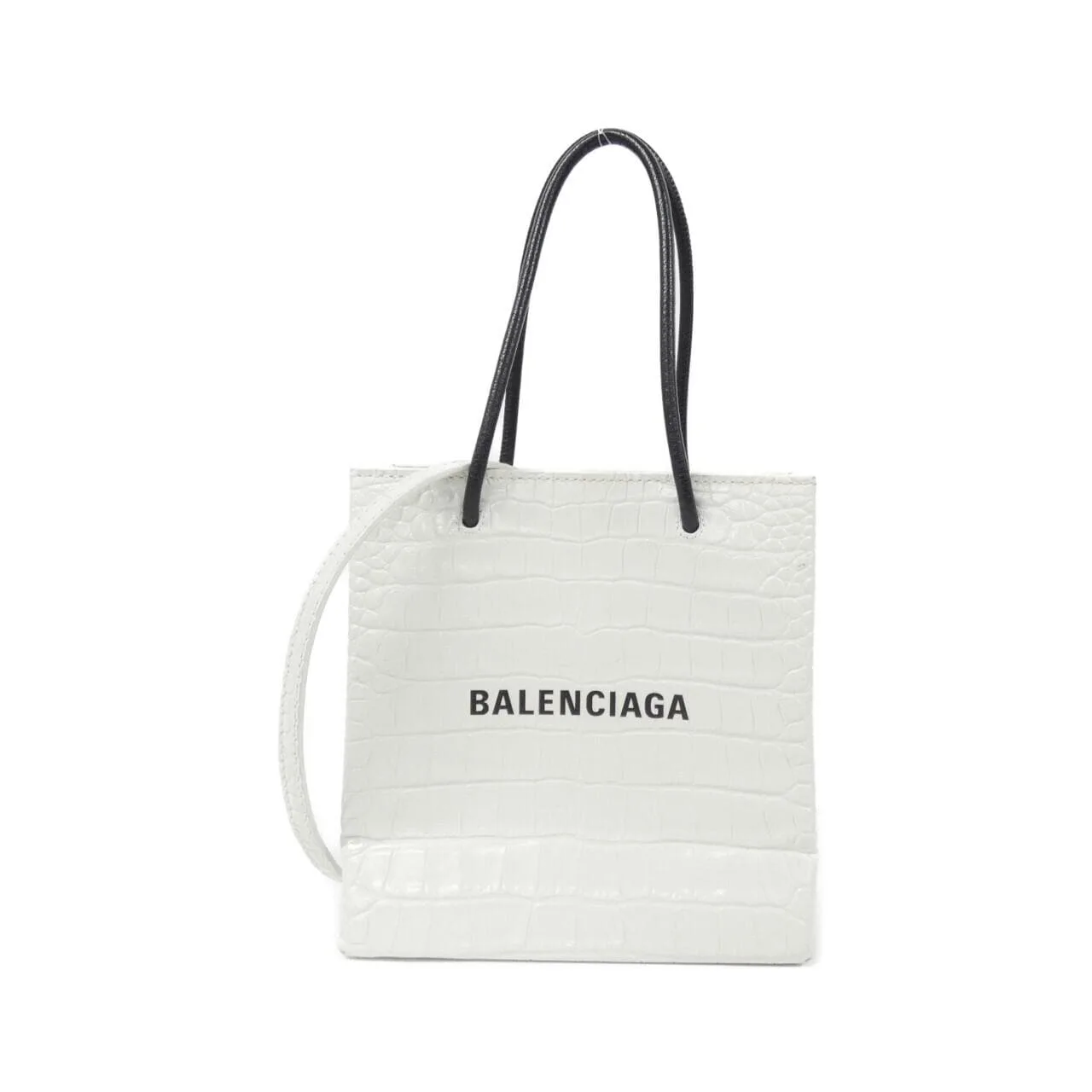 BALENCIAGA 597858 1U61N Tote Leather Black