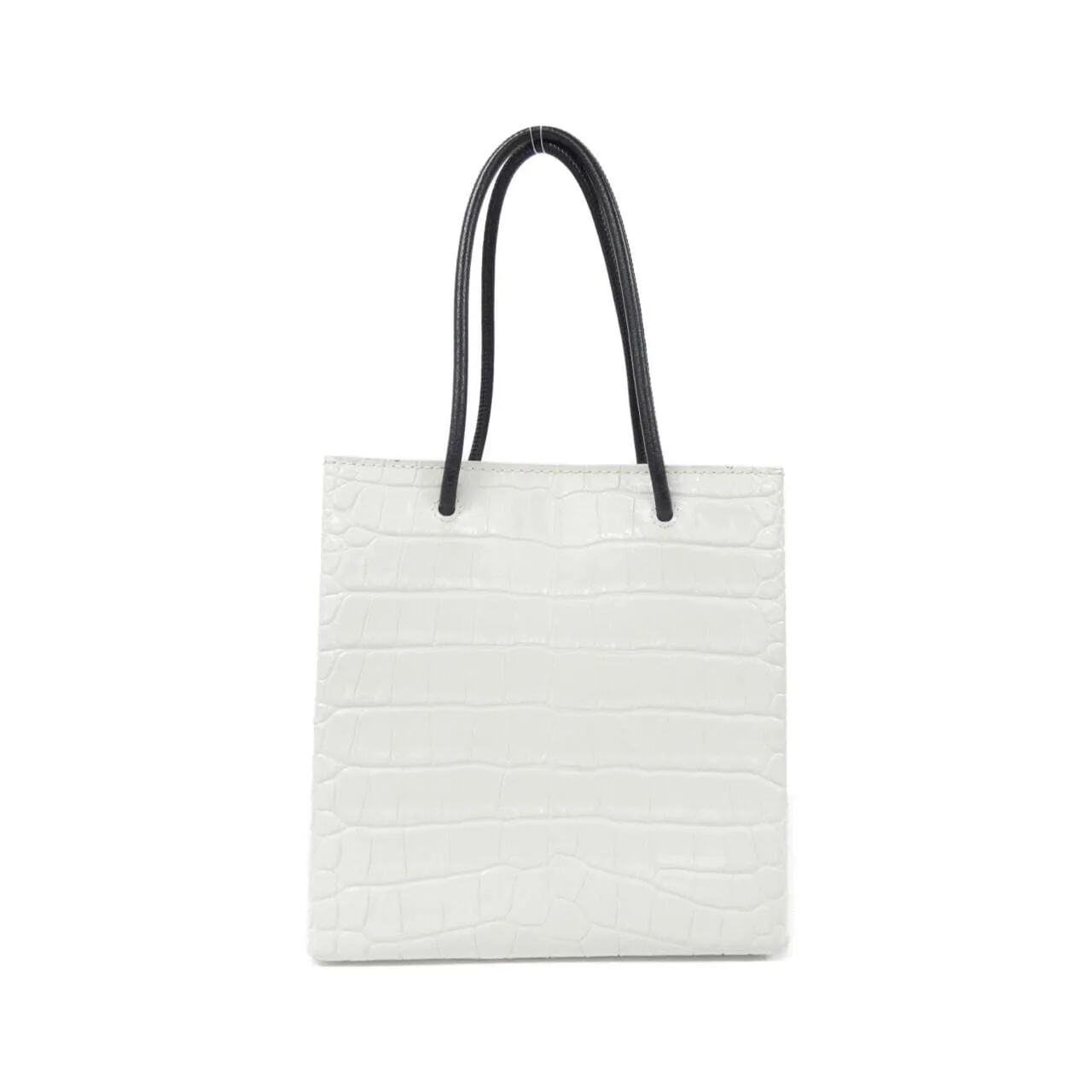 BALENCIAGA 597858 1U61N Tote Leather 黑色 皮革 中古品A - 縮圖 2