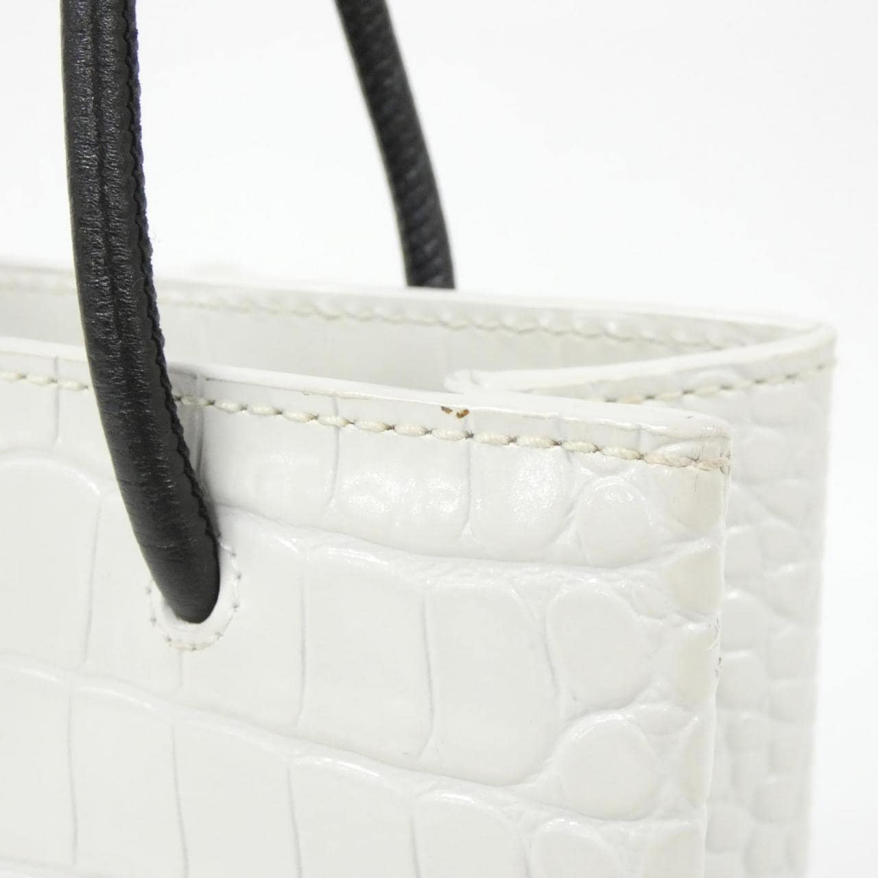 BALENCIAGA 597858 1U61N Tote Leather 4