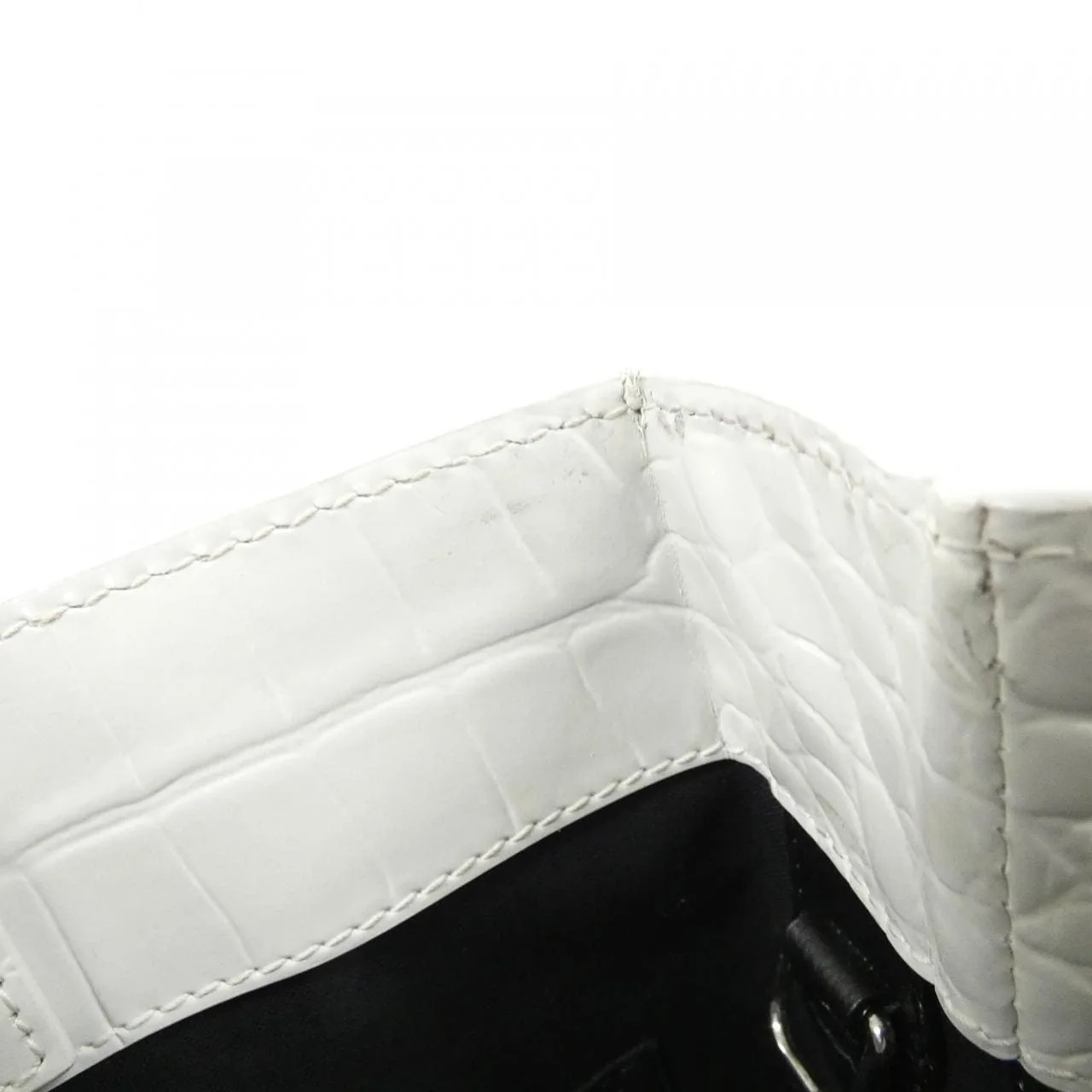 BALENCIAGA 597858 1U61N Tote Leather 黑色 皮革 中古品A - 縮圖 10