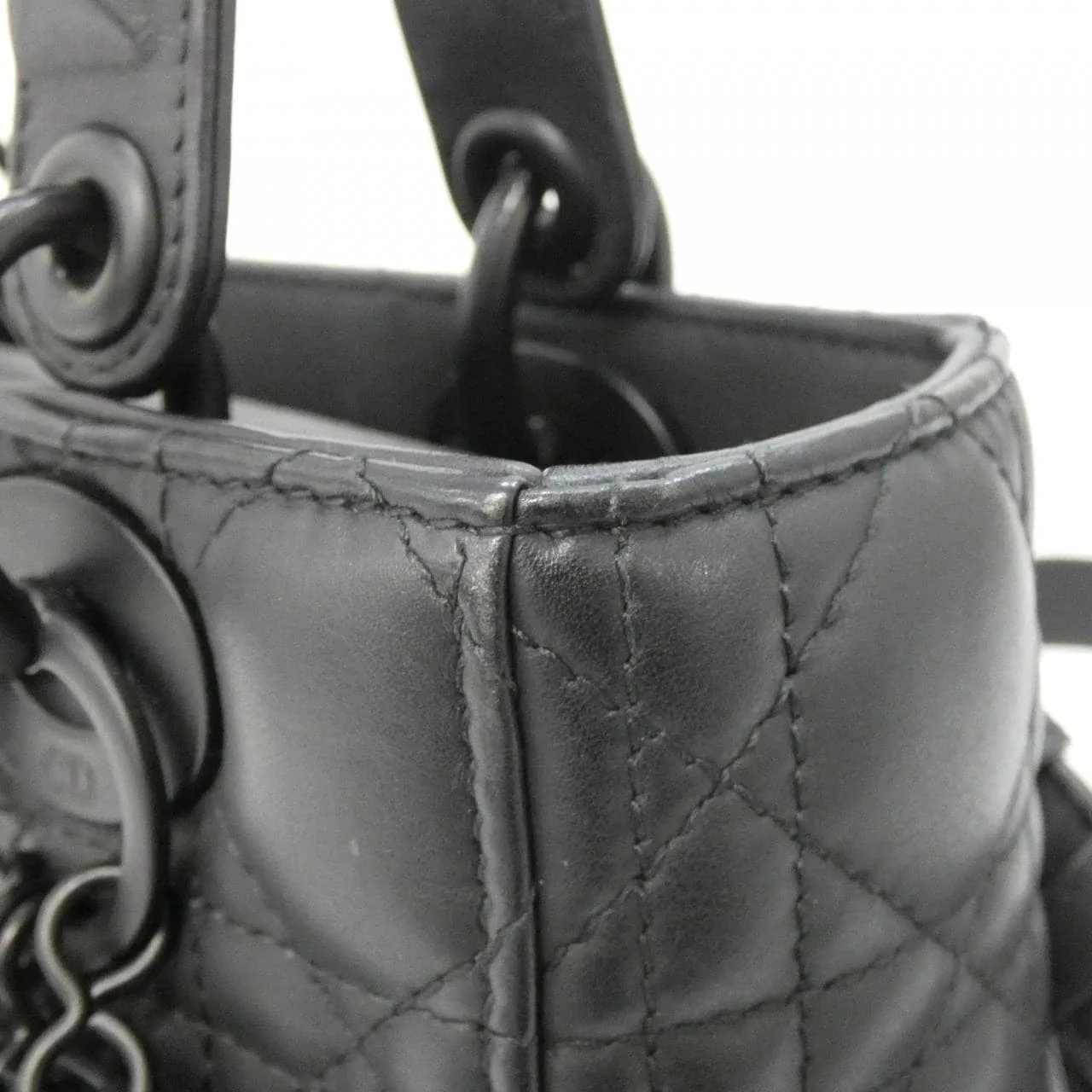 DIOR Lady Dior M0538SLOI Handbag 黑色 中古品A - 縮圖 5