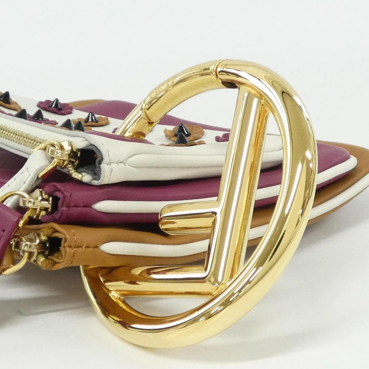 FENDI 8BS001 A1FS Handbag Leather Black Leather Rank A - Thumbnail 7