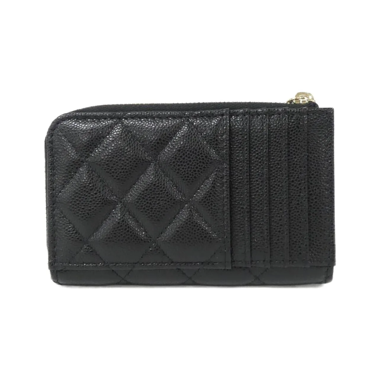CHANEL Timeless Classic AP3179 Card Case Grained Calfskin Black Grained Calfskin Rank A - Thumbnail 2