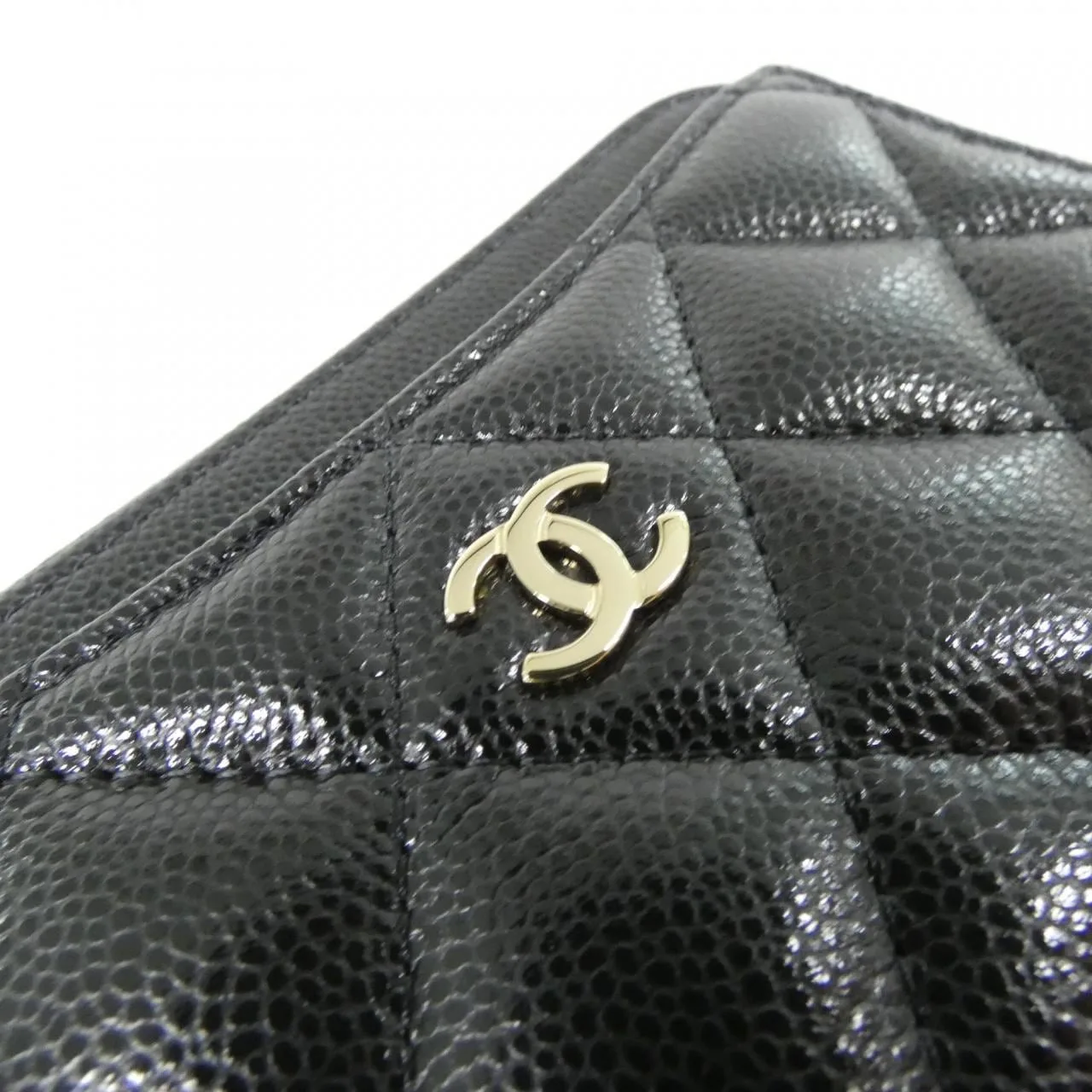 CHANEL Timeless Classic AP3179 Card Case Grained Calfskin Black Grained Calfskin Rank A - Thumbnail 4