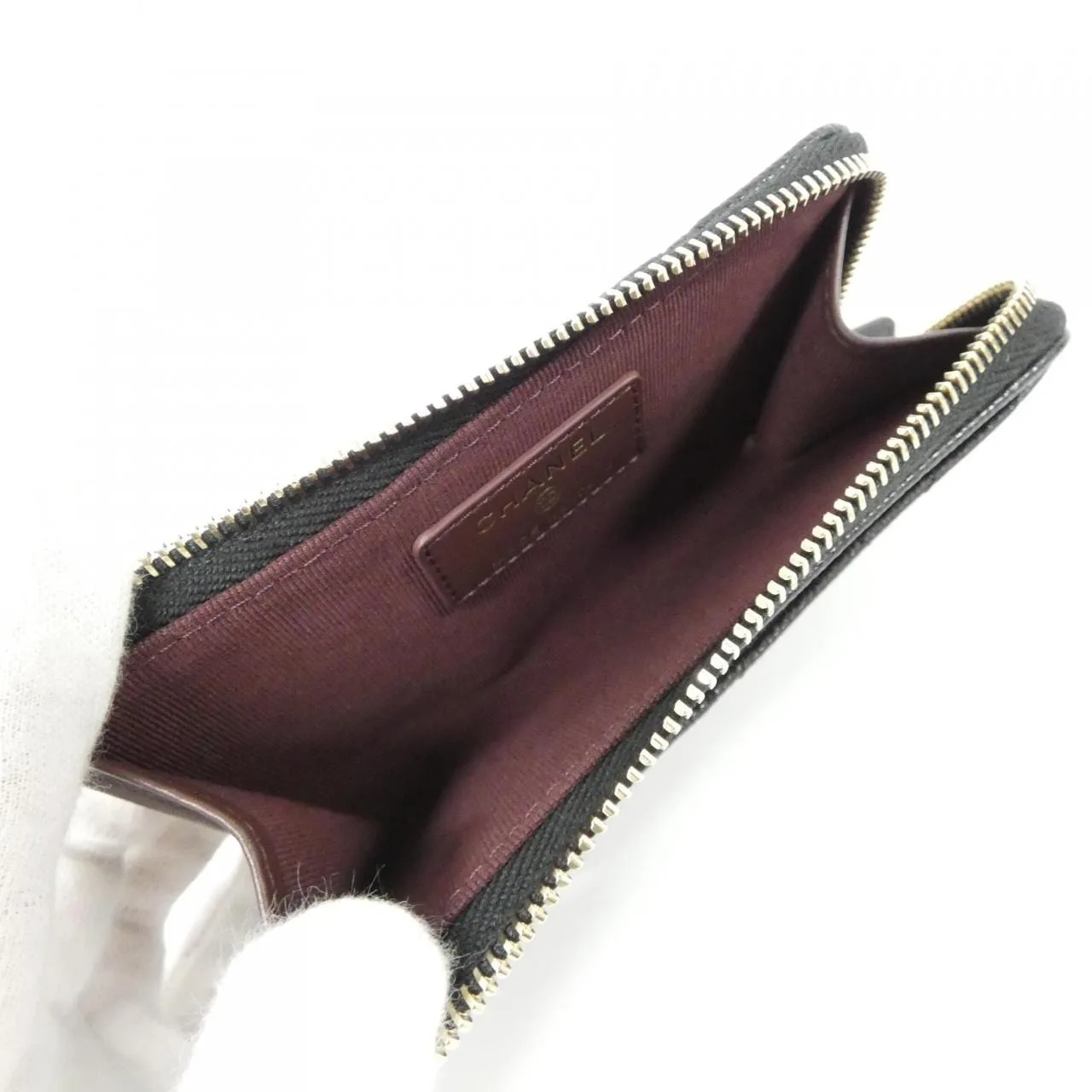 CHANEL Timeless Classic AP3179 Card Case Grained Calfskin Black Grained Calfskin Rank A - Thumbnail 5