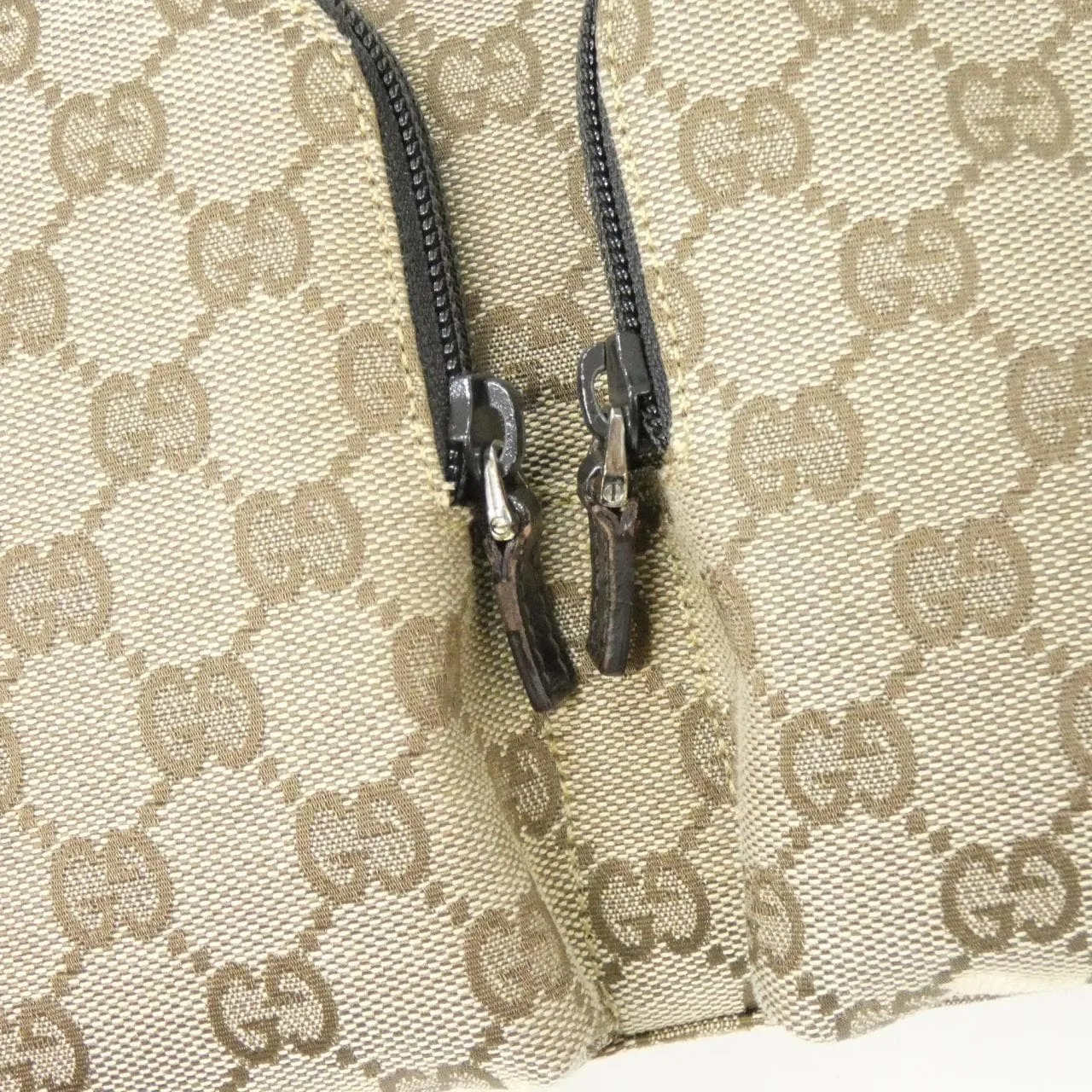 GUCCI 002 1080 Handbag Canvas 米色 帆布 中古品A - 縮圖 5