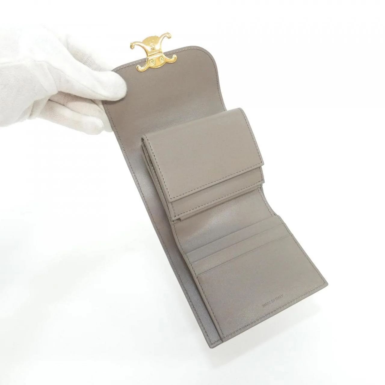 CELINE 10D783DPV Wallet Black Rank A - Thumbnail 6