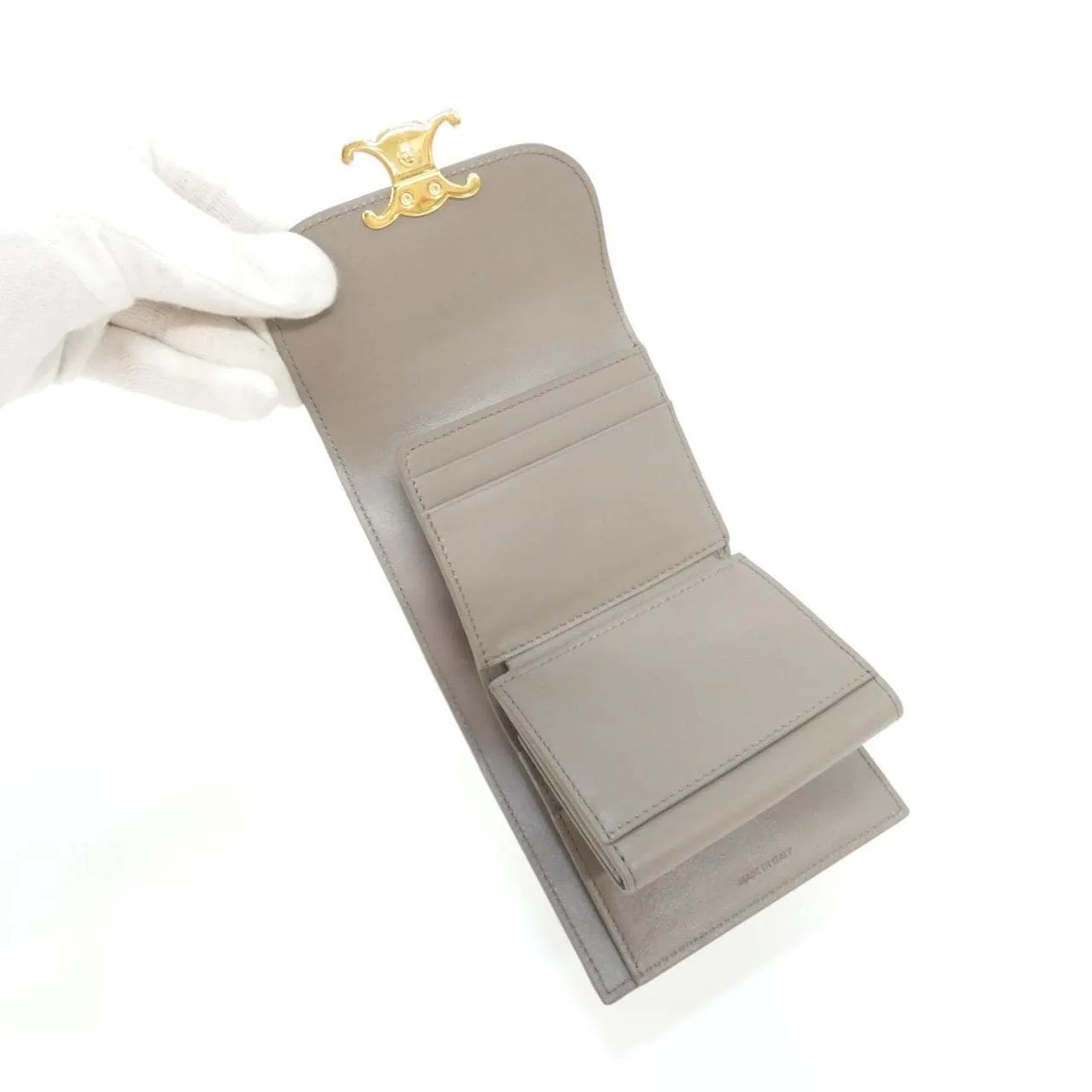 CELINE 10D783DPV Wallet Black Rank A - Thumbnail 7