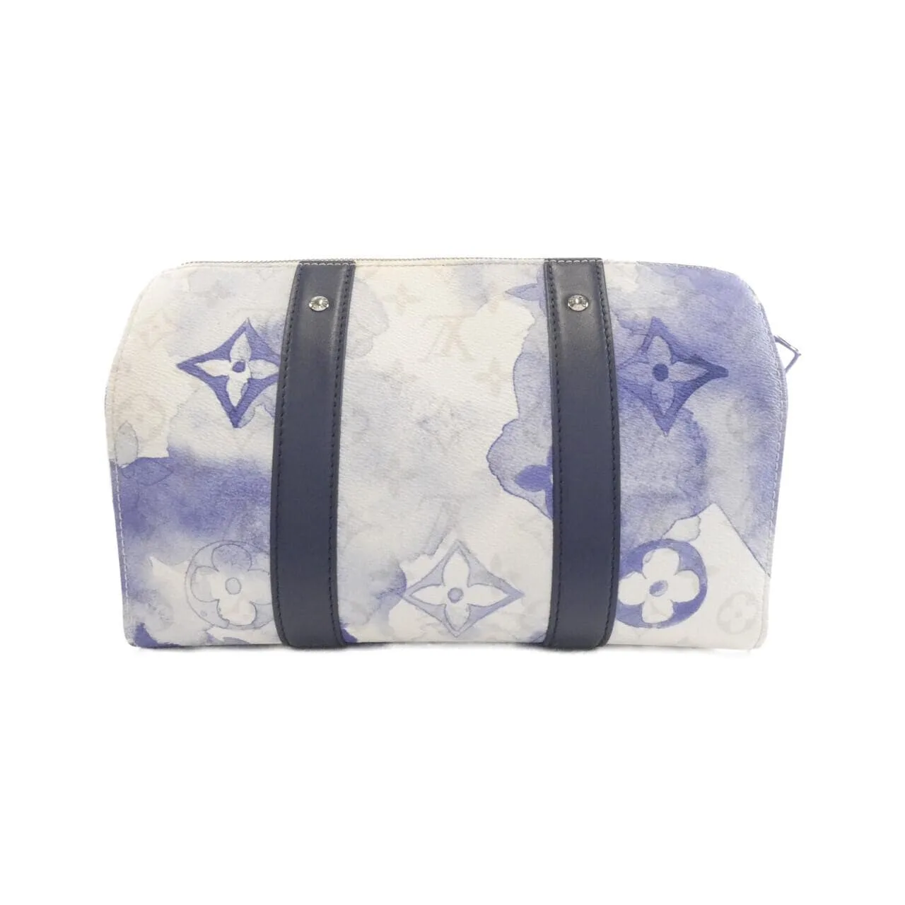 LOUIS VUITTON Keepall M45757 Boston Monogram 藍色 Monogram 中古品B - 縮圖 2