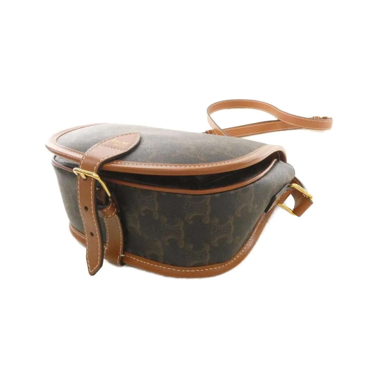 CELINE Triomphe 191502BZJ Shoulder Canvas Black Canvas Rank A - Thumbnail 3