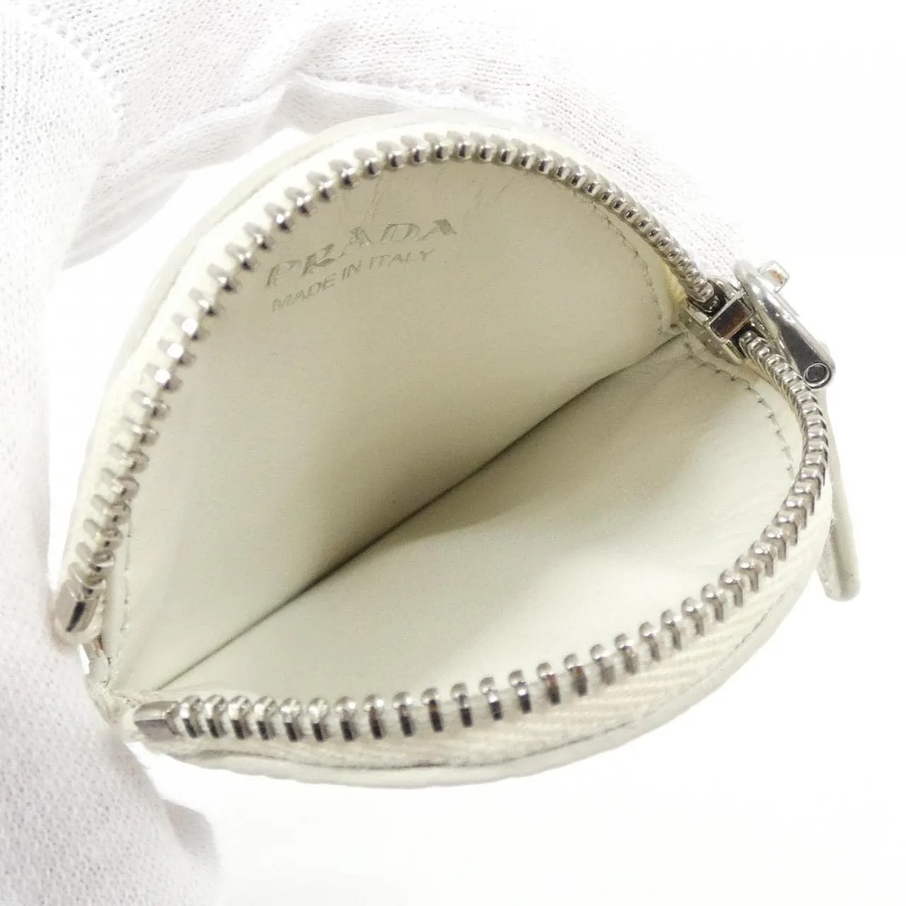 PRADA 1MM006 Coin Case 黑色 中古品A - 縮圖 6