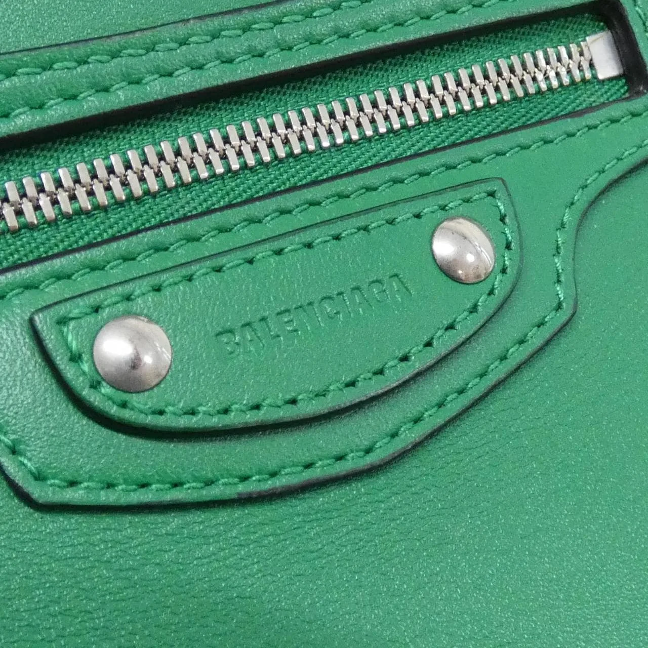 BALENCIAGA Neo Classic 638524 Handbag Leather 黑色 皮革 中古品A - 縮圖 4