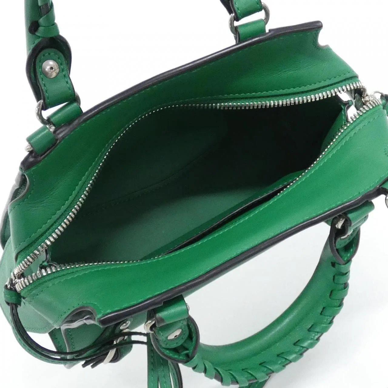 BALENCIAGA Neo Classic 638524 Handbag Leather 黑色 皮革 中古品A - 縮圖 7