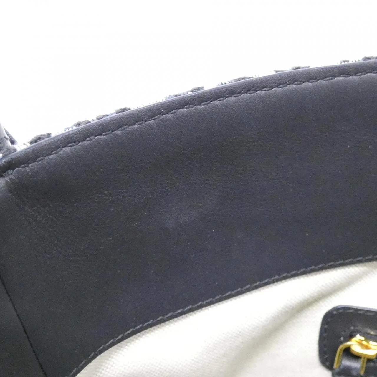 DIOR M2854UTZQ Handbag Canvas 黑色 帆布 中古品A - 縮圖 7