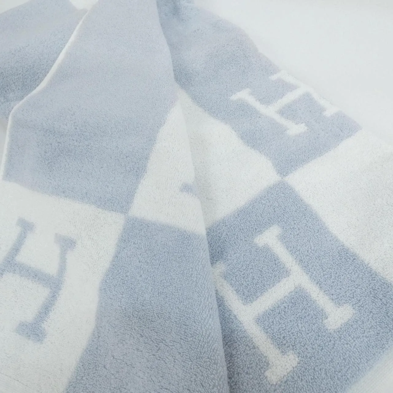 HERMES 102196M Wallet Cotton 藍色 Cotton 未使用品 - 縮圖 3