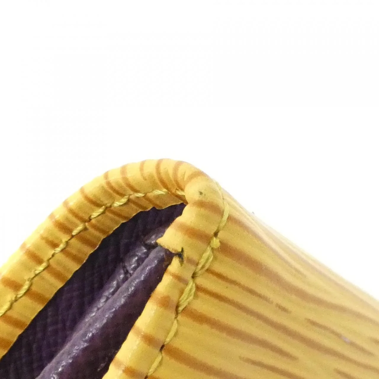 LOUIS VUITTON M63489 Wallet Epi 黃色 Epi 中古品A - 縮圖 3