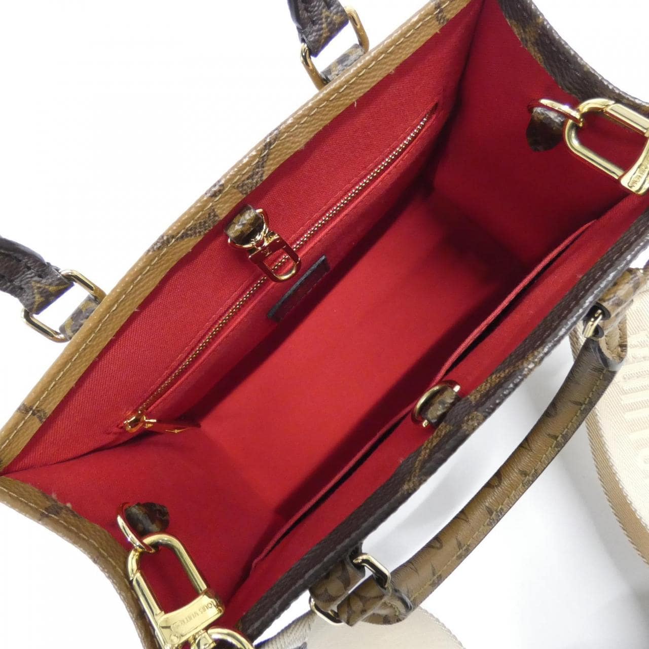 LOUIS VUITTON OnTheGo M46373 Handbag Monogram Black Monogram - Thumbnail 9