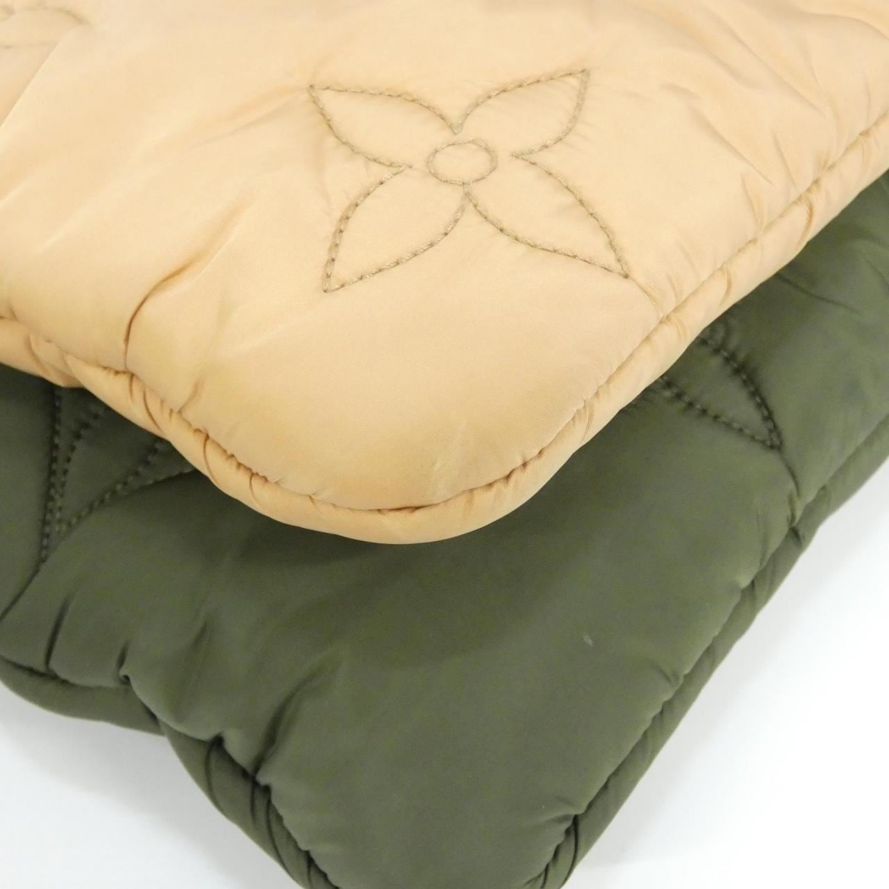 LOUIS VUITTON Pochette M58977 Shoulder Nylon Beige Nylon - Thumbnail 3