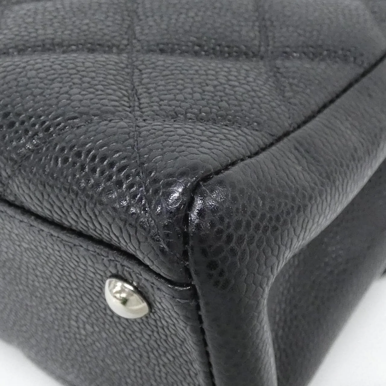 CHANEL Shoulder Caviar Leather Black Caviar Leather Rank A - Thumbnail 3