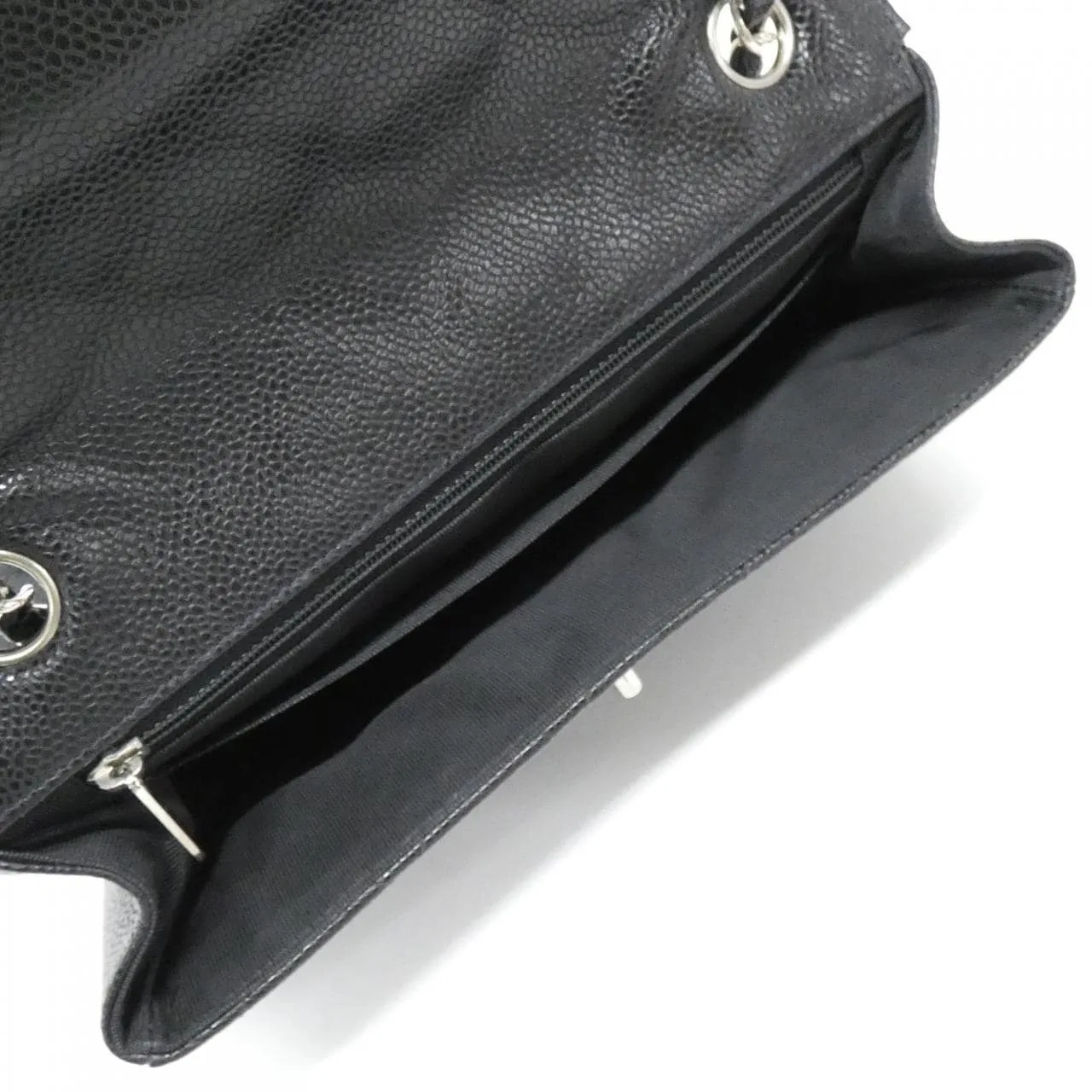 CHANEL Shoulder Caviar Leather Black Caviar Leather Rank A - Thumbnail 6