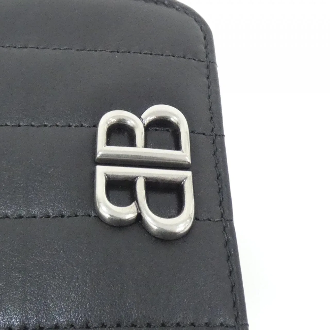 BALENCIAGA 765459 2AASE Wallet Lambskin Black Lambskin Rank A - Thumbnail 3