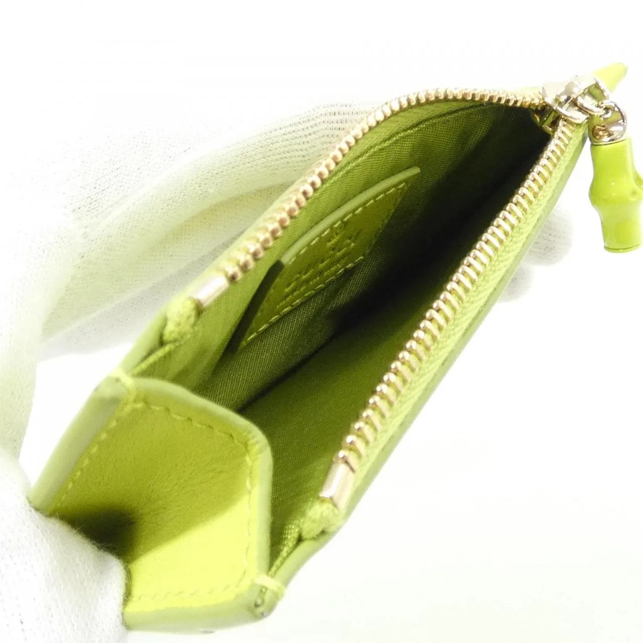 GUCCI 828174 AAEVB Coin Case Leather Black Leather Rank A - Thumbnail 7