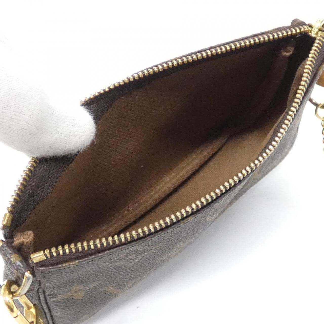 LOUIS VUITTON Pochette M58009 Pochette Monogram 黑色 Monogram 中古品B - 縮圖 6