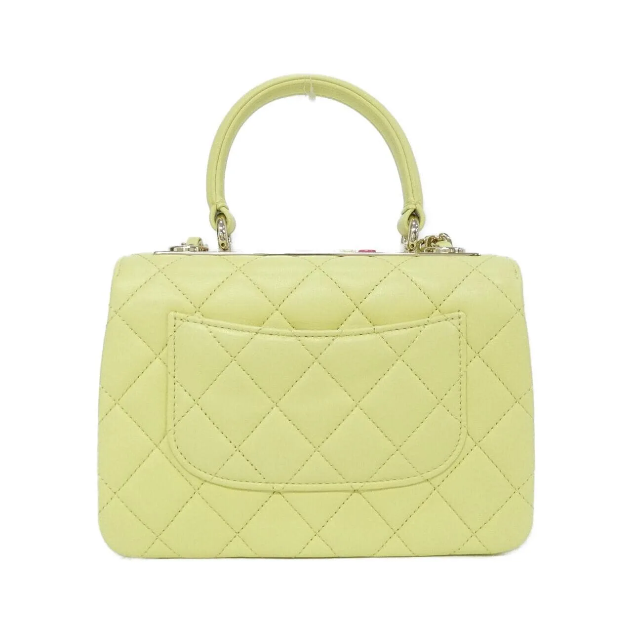 CHANEL AS4654 Handbag Lambskin Yellow Lambskin Rank A - Thumbnail 2
