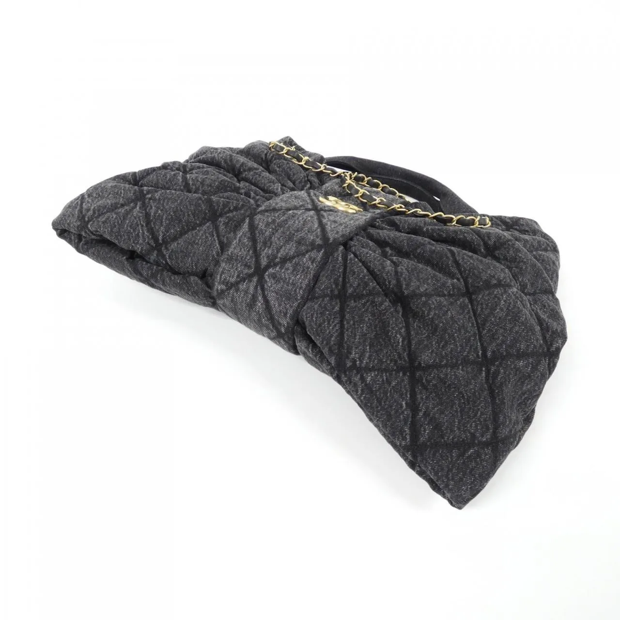 CHANEL AS5846 Handbag Denim Black Denim - Thumbnail 3