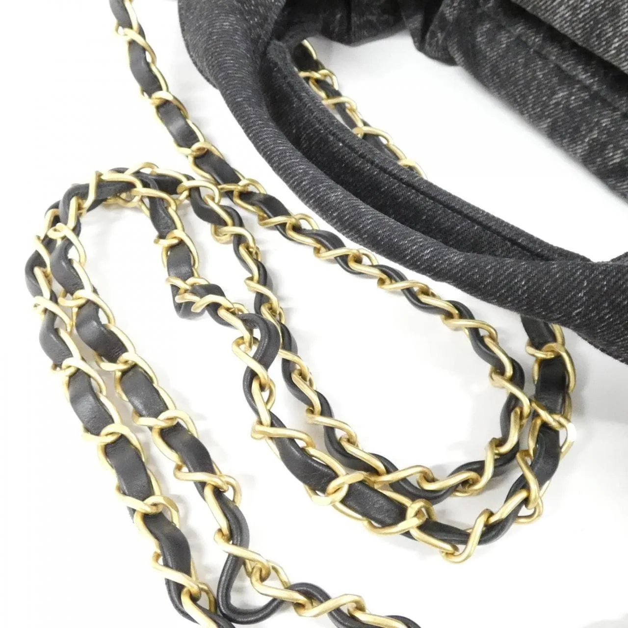 CHANEL AS5846 Handbag Denim Black Denim - Thumbnail 4