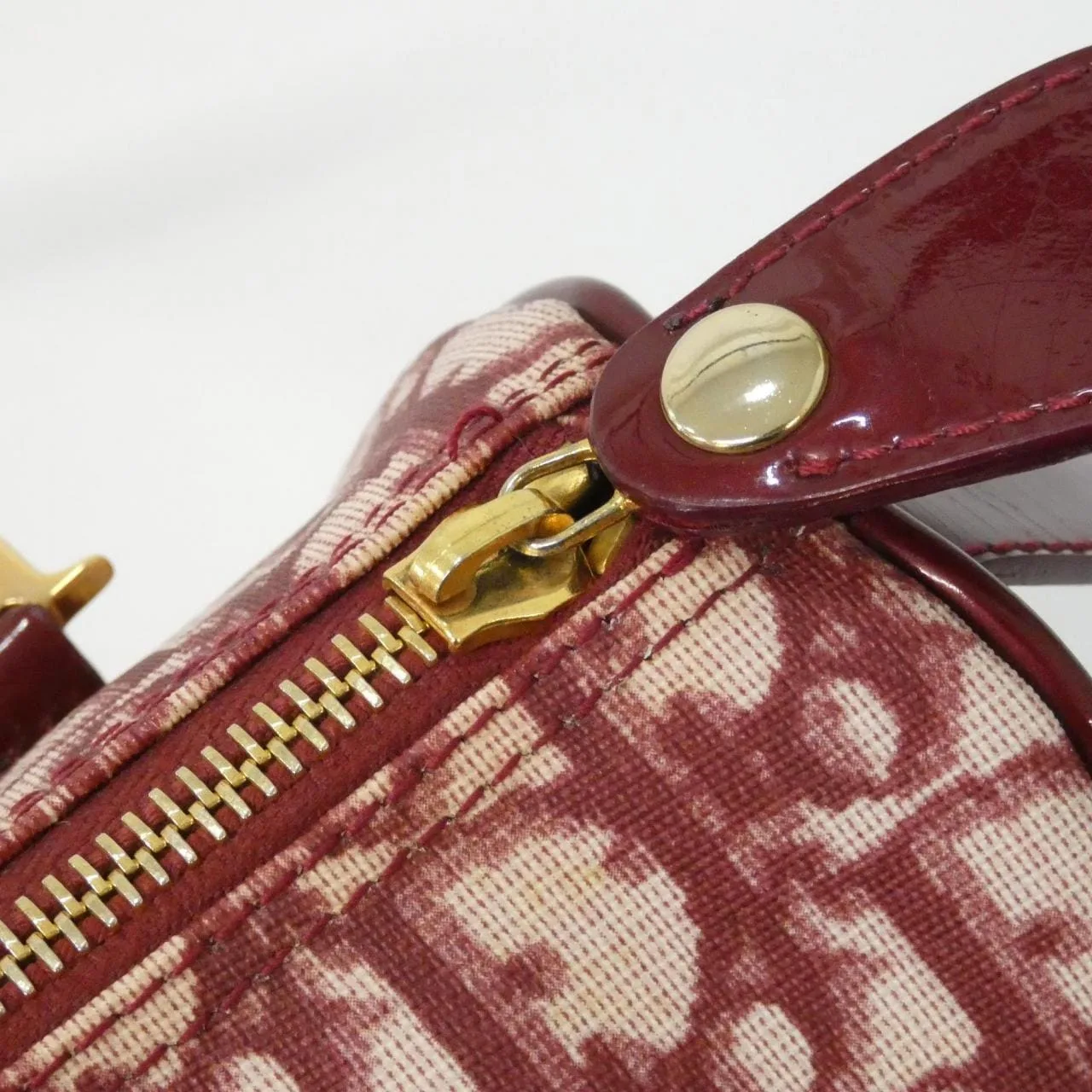 DIOR Boston 酒紅色 中古品B - 縮圖 5