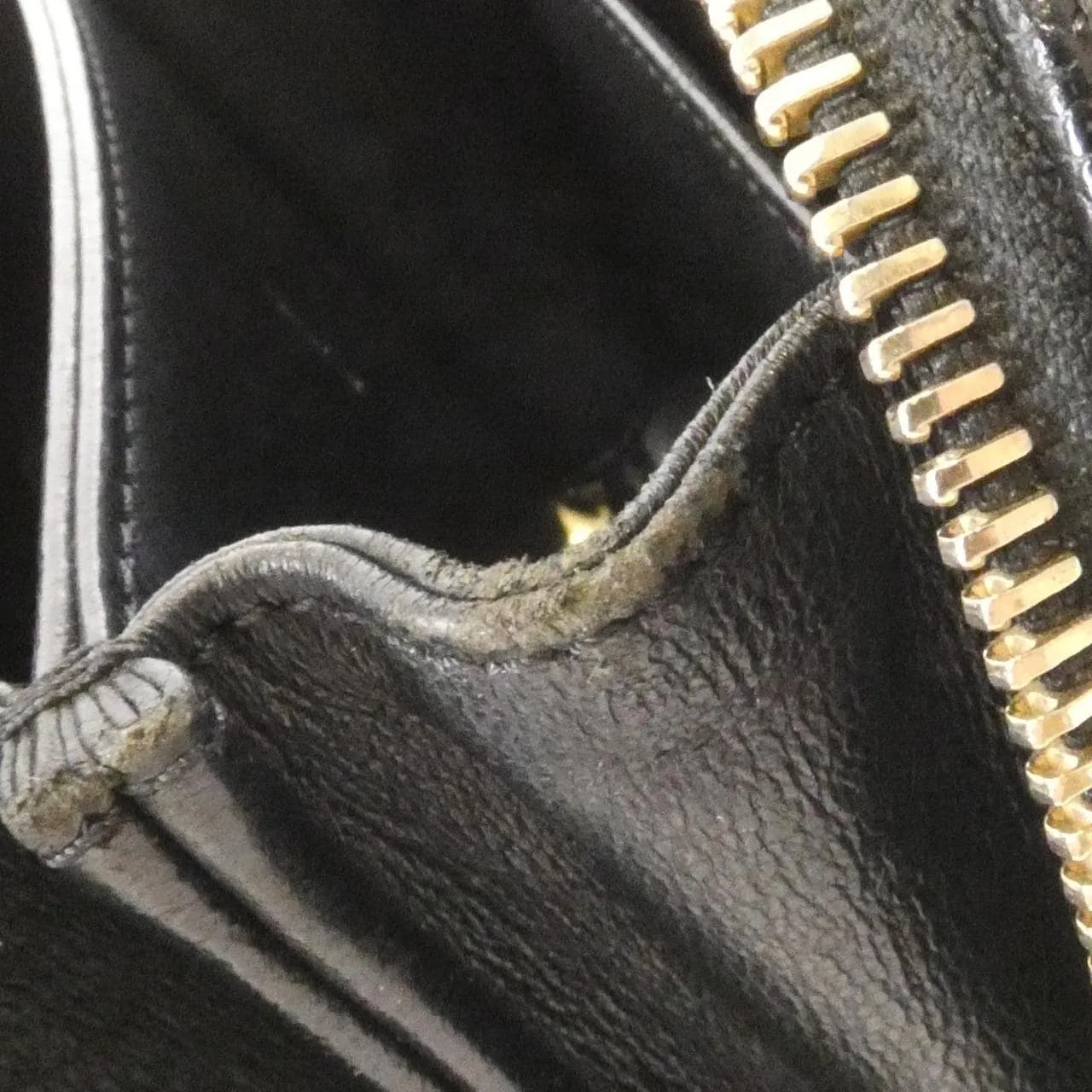 CHANEL 93342 Shoulder Grained Calfskin 黑色 荔枝紋牛皮 中古品B - 縮圖 9