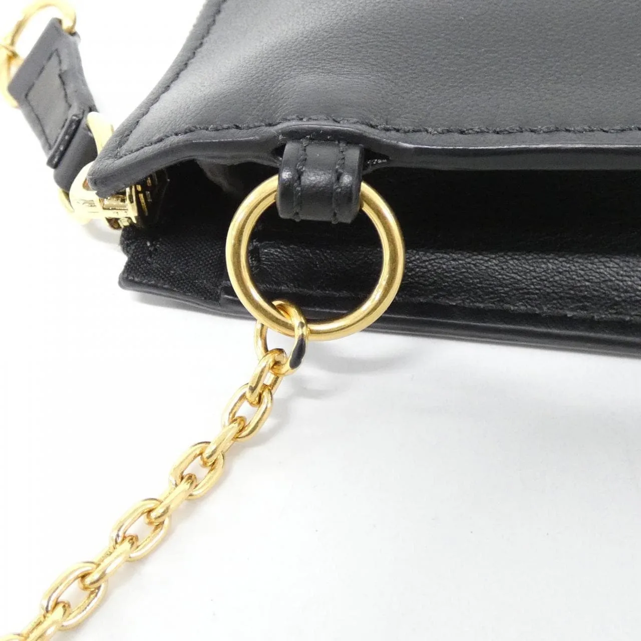 FENDI Baguette 7VA433 A8VD Handbag Leather Black Leather - Thumbnail 5