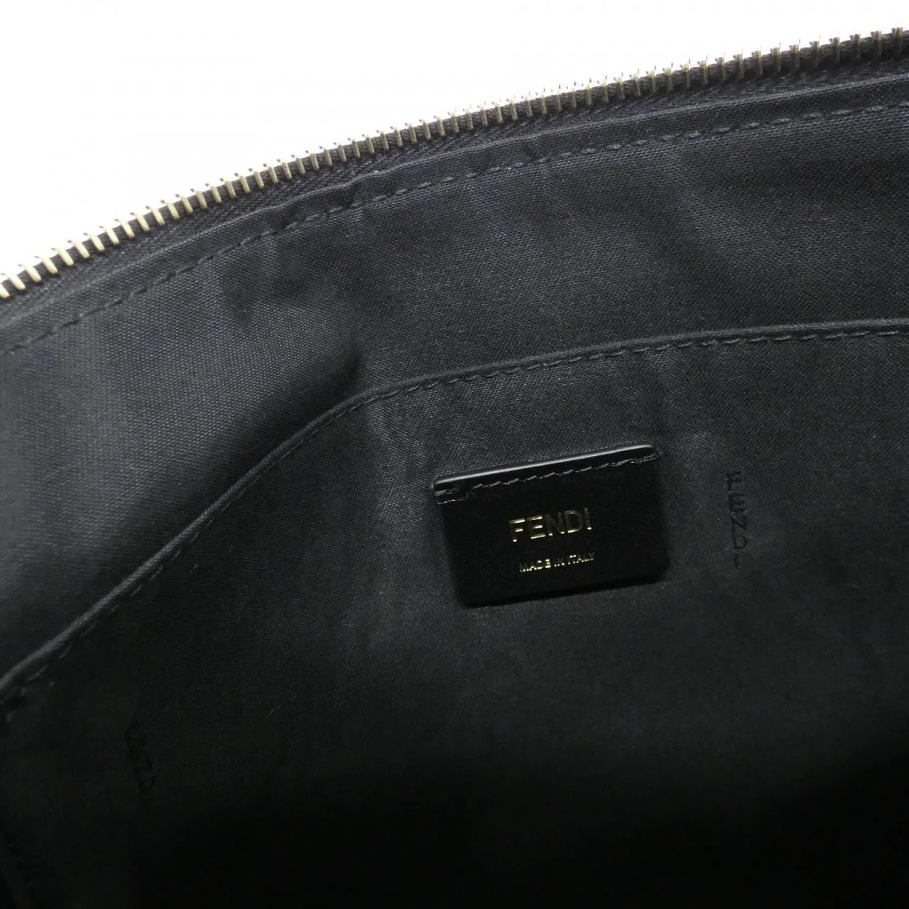 FENDI Baguette 7VA433 A8VD Handbag Leather Black Leather - Thumbnail 7