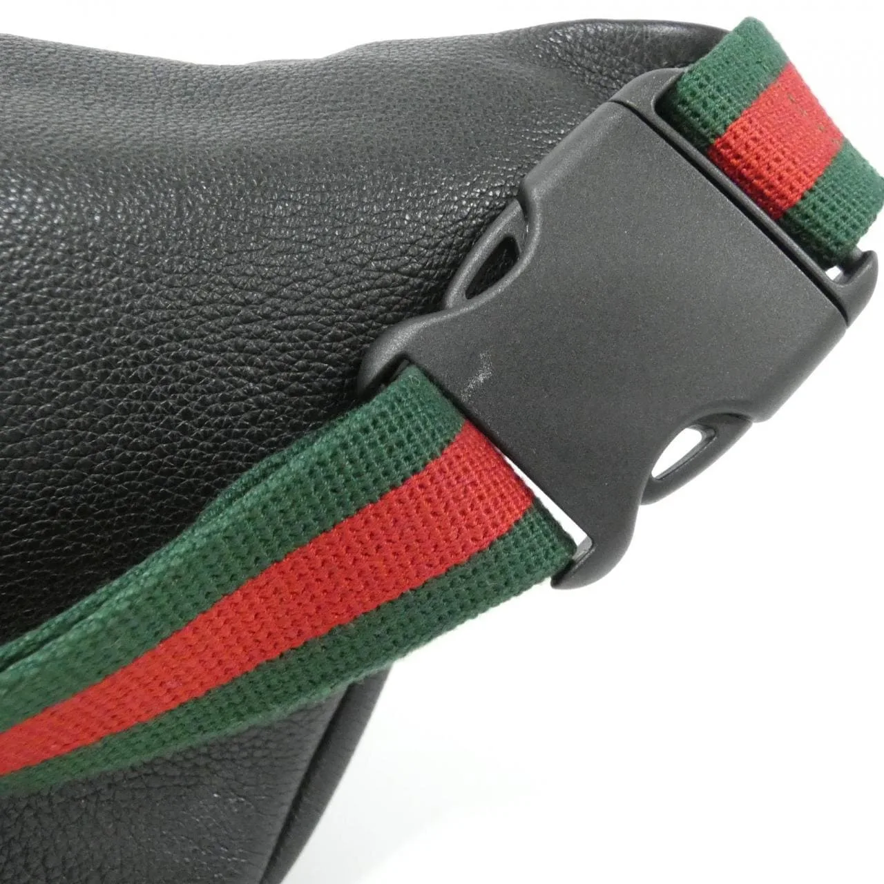 GUCCI 530412 0GCCT Belt Leather 黑色 皮革 中古品A - 縮圖 5