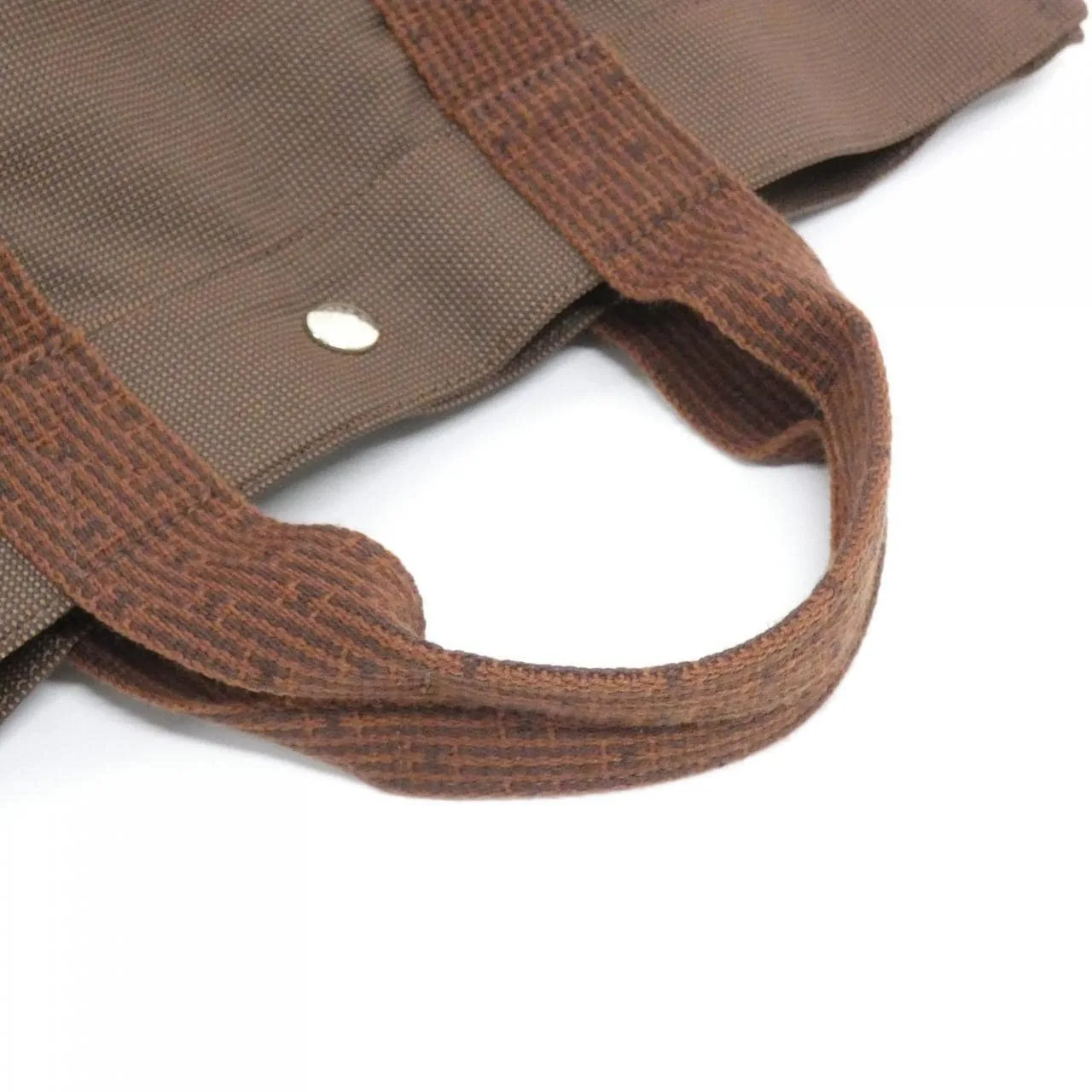 HERMES 100951M Handbag Canvas Brown Canvas Rank A - Thumbnail 3