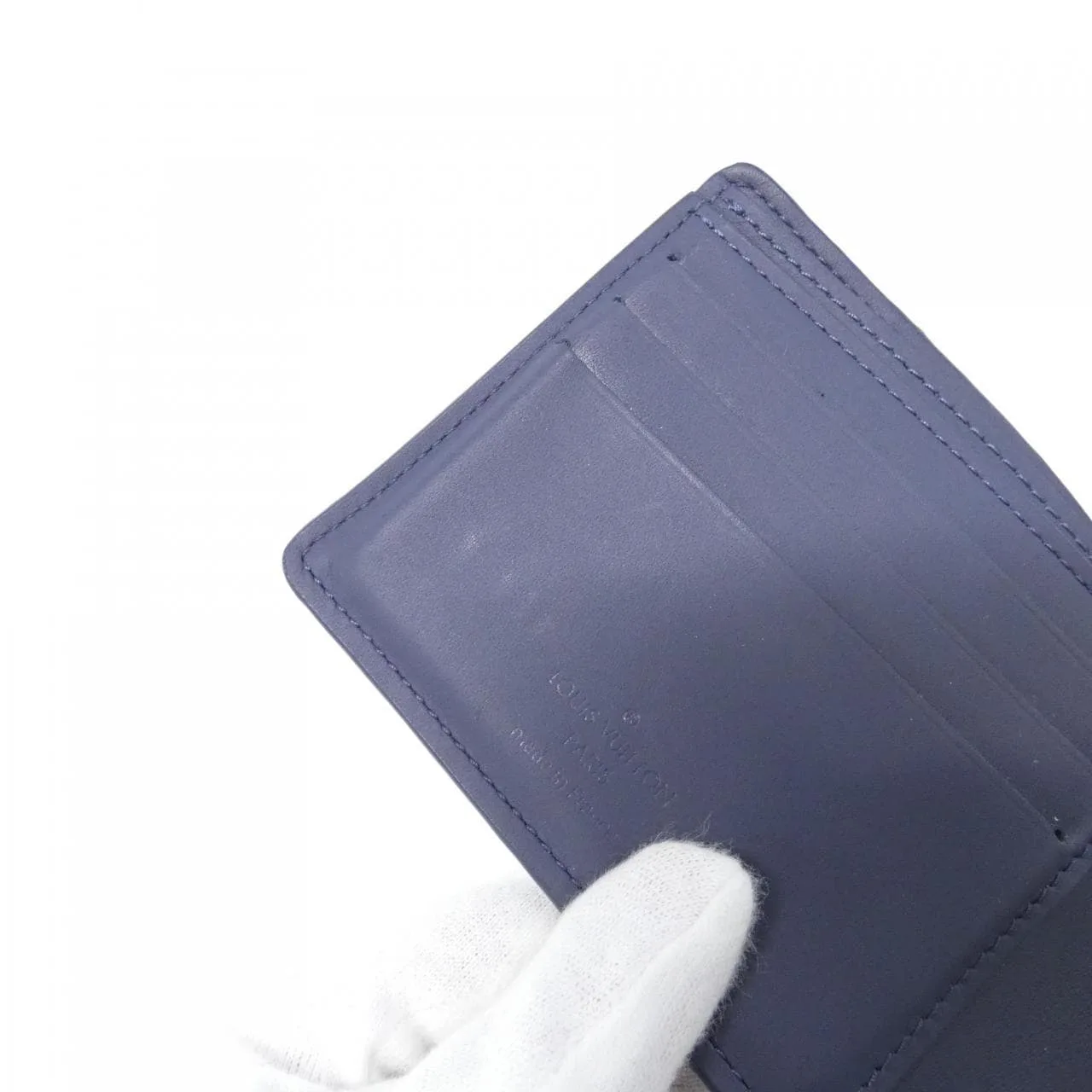 LOUIS VUITTON M82323 Coin Case Monogram 深藍色 Monogram 中古品A - 縮圖 6