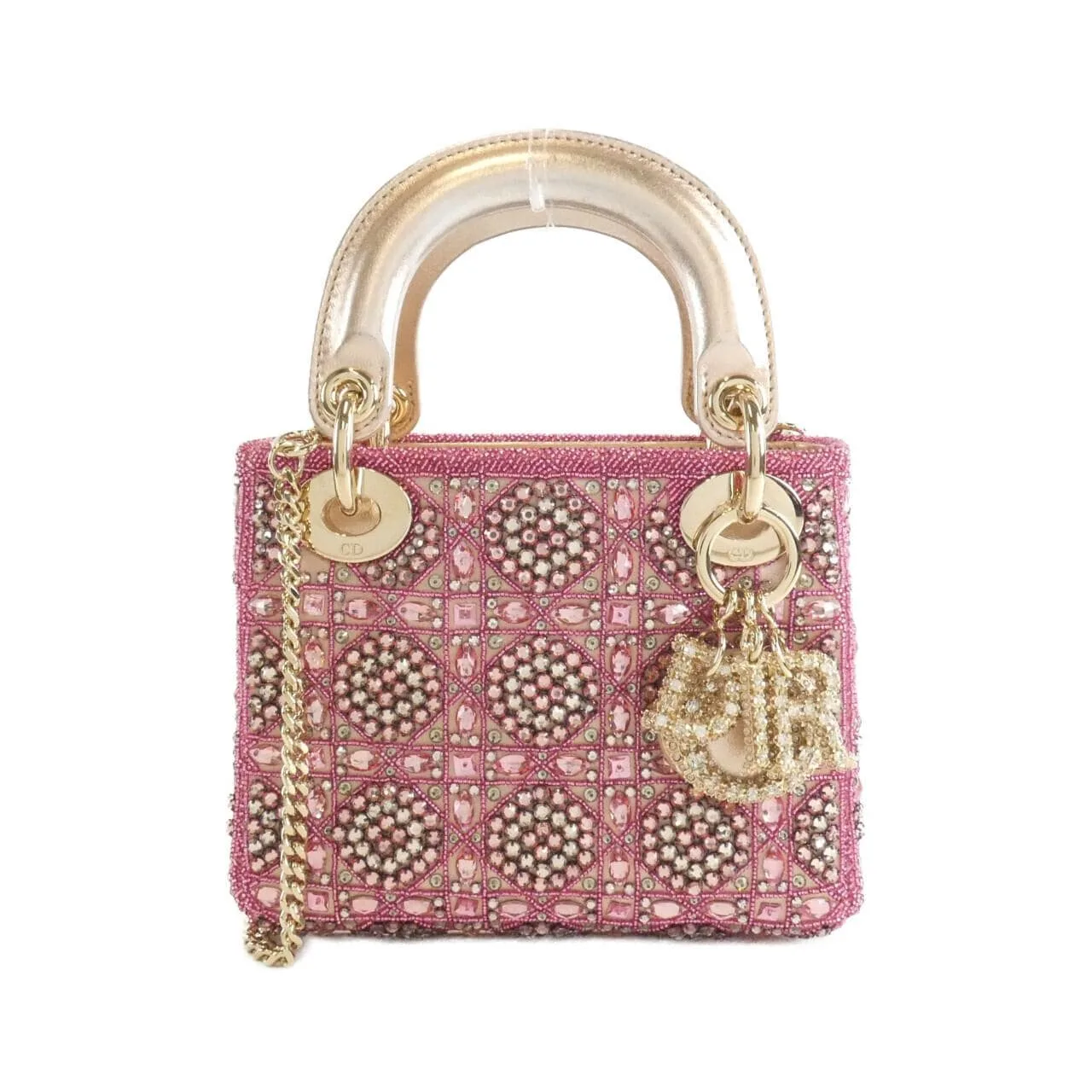 DIOR Lady Dior M0505ORHR Handbag Satin Black