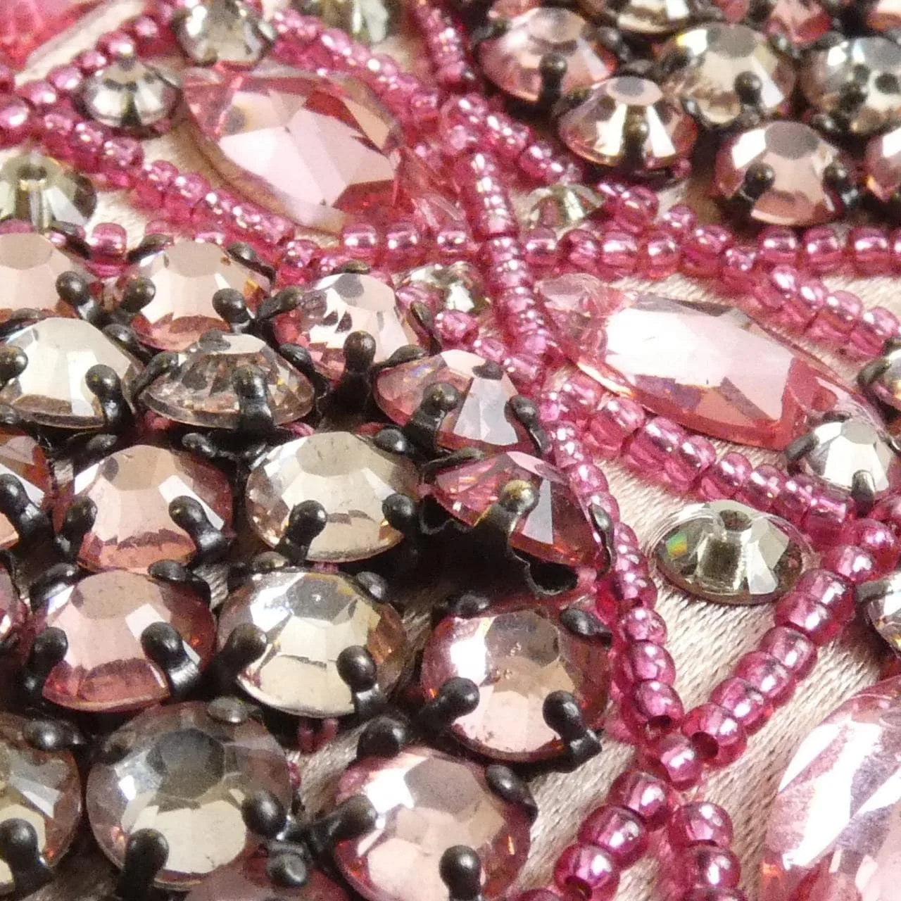 DIOR Lady Dior M0505ORHR Handbag Satin 黑色 緞面 中古品B - 縮圖 6